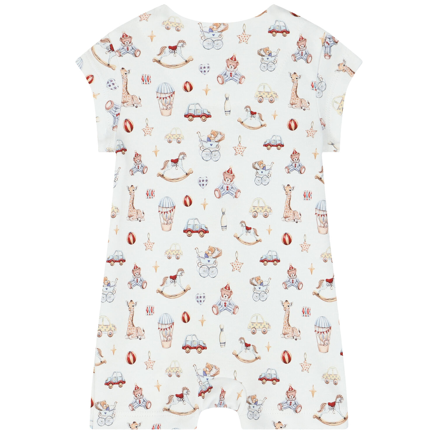 Baby Boys White Toys Romper, 1, hi-res image number null